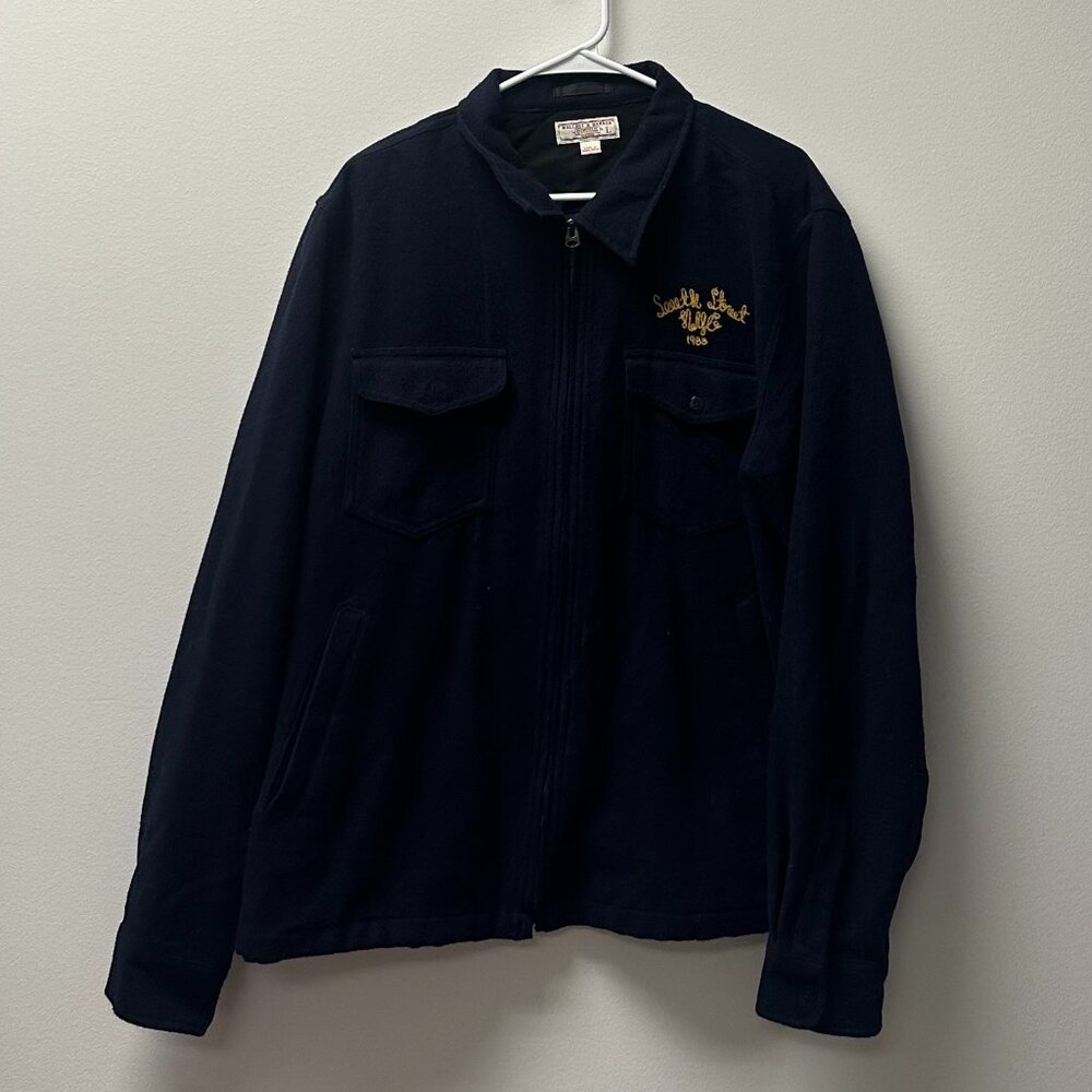 Wallace & Barnes Navy Zip Up